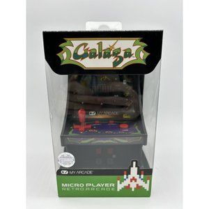 NEW My Arcade Galaga Micro Player Retro Arcade System Black DGUNL-3222